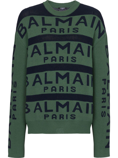 BALMAIN LOGO PATTERN JUMPER