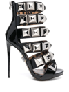 PHILIPP PLEIN STUDDED LEOPARD-PRINT SANDALS