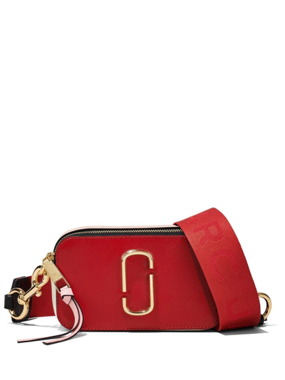 Marc Jacobs The Colorblock Snapshot Crossbody Bag In Red