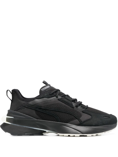 Puma Pwrframe Panelled Trainers In Black