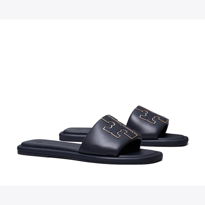 Tory Burch Ines Leather Slides In Black