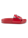 Giuseppe Zanotti Women's Zip & Logo Slides In Fiamma