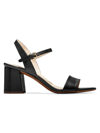 Cole Haan Women's Josie Leather Block Heel Sandals In Black