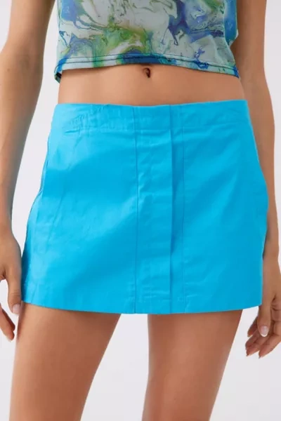 Urban Outfitters Uo Jace Skort In Light Blue