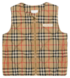 BURBERRY ARCHIVE CHECK PADDED VEST
