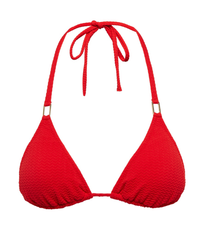 Melissa Odabash Cancun Bikini Top In Mazy Red