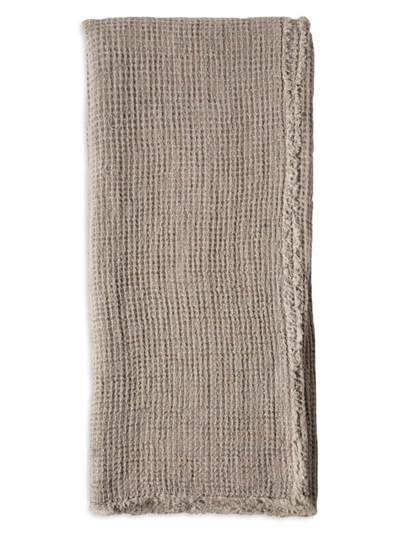 Pom Pom At Home Venice Oversized Linen Throw Blanket In Taupe