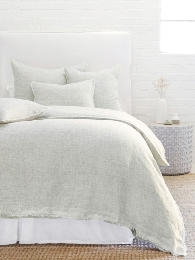 Pom Pom At Home Logan Linen Sham In Olive