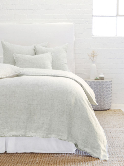 Pom Pom At Home Logan Linen Duvet Cover In Olive