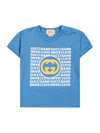 GUCCI KIDS BLUE T-SHIRT FOR BOYS