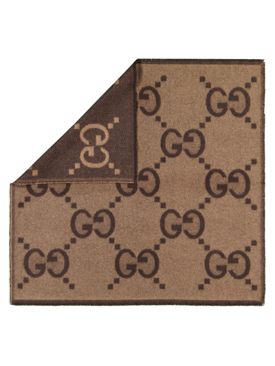 Gucci Kids Scarf For Girls In Brown