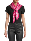 Alexander Mcqueen Biker Silk Twill Scarf In Bobby Pink Pale Pink