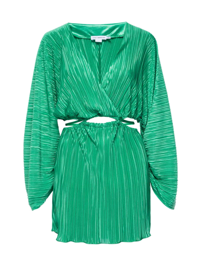 green emerald velvet dress Good American Women's Always Fits Plisse Maxi Dress, Black001, 00-0 at  Amazon Women's Clothing store