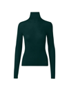 Akris Ribbed Turtleneck Top In Gallus Green