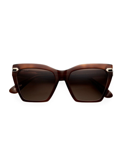 Feroce Heather Xl 51mm Square Sunglasses In Honeycombe