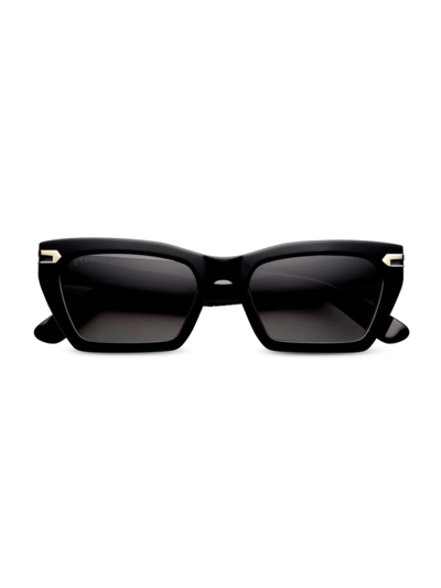 Feroce Heather Mini 51mm Square Sunglasses In Blackout