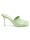 Bottega Veneta Women's Stretch Rubber Mules In Pistachio