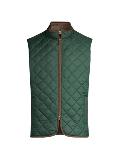 Peter Millar Essex Quilted Travel Waistcoat In Balsam