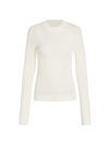 Veronica Beard Raylan Pointelle-knit Pullover Sweater In Ivory