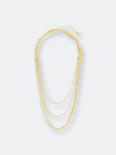 Sterling Forever Lanora Layered Necklace In Gold