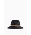 GIGI BURRIS Casey Hat in Black and Natural
