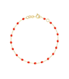 Gigi Clozeau 18k Yellow Gold Classic Gigi Resin Bracelet In Coral