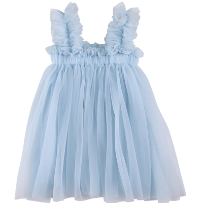 Dolly By Le Petit Tom Kids' Tulle Dress Light Blue