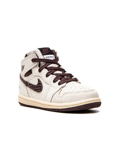 Jordan Babies' X A Ma Maniere  1 Retro High Og Sp Sneakers In Neutrals