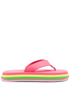 MSGM THONG-STRAP CHUNKY FLIP FLOPS