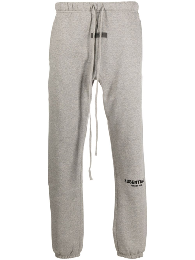 Essentials Logo-print Track Pants In Grey