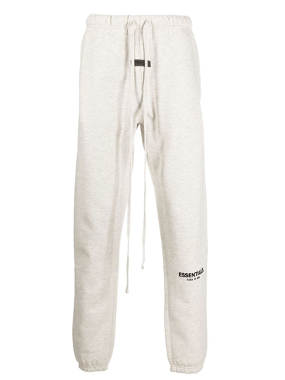 Essentials Logo-print Track Pants In Light Oatmeal