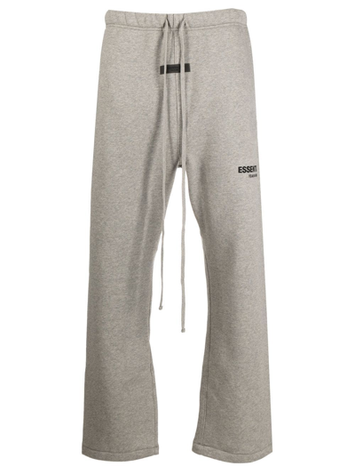 Essentials Logo-print Track Pants In Grey