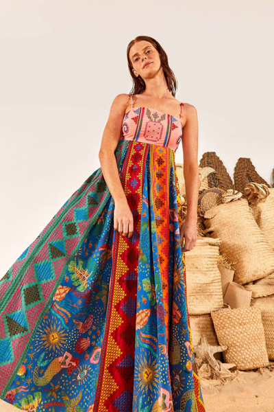 knee length dresses for ladies Butter Yellow Embroidered Lenzing™ Ecovero™ Euroflax™ Midi Dress