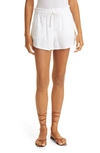 Xirena Starla Cotton Drawstring Shorts In White
