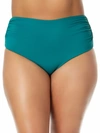 Anne Cole Signature Plus Size Live In Color Convertible Bikini Bottom In Ocean Green