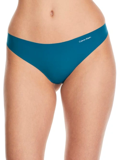 Calvin Klein Invisibles Thong In Topaz Gemstone