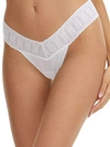 Hanky Panky Eco Rib Low Rise Thong In White