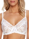 Le Mystere Cotton Touch Side Support Lace Bra In Diamond White