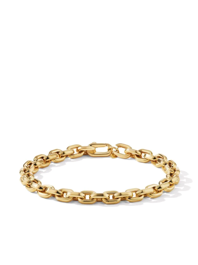 David Yurman 7.5mm 18kt Yellow Gold Deco Link Bracelet