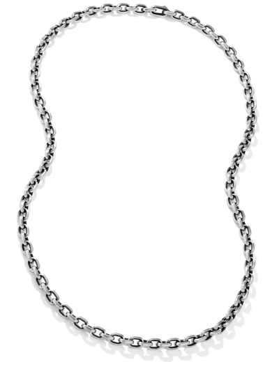 David Yurman 9.5mm Sterling Silver Deco Link Necklace