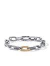 DAVID YURMAN 18KT YELLOW GOLD AND STERLING SILVER DY MADISON CHAIN BRACELET