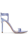 Aquazzura Trouble Maker Metallic Sandals In Purple