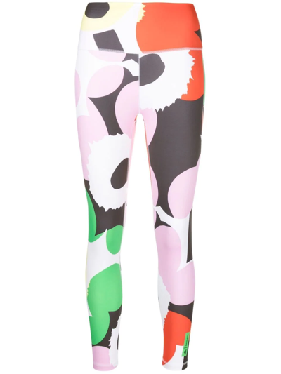 Adidas Originals X Marimekko Abstract-print Leggings In Multicolor