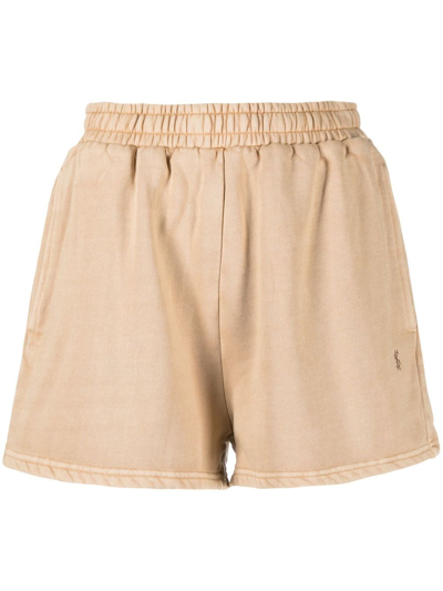 Ksubi High-waist Track Shorts In Neutrals