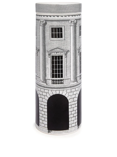 Fornasetti Architettura Immaginazione Scented Tower Candle 800g In White/black