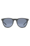 Nike Essential Horizon 51mm Sunglasses In Anthr/ Blue Frc Navy