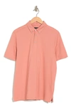 14th & Union Short Sleeve Coolmax Polo In Pink Glass