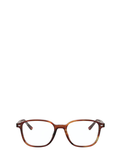 Ray Ban Rx5393 Leonard Acetate Square-frame Sunglasses In Brown