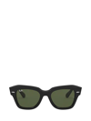 Ray Ban Rb2186 Rectangular-frame Acetate Sunglasses In Black