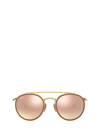 Ray Ban Ray-ban Sunglasses, Rb3647n Round Double Bridge In Arista